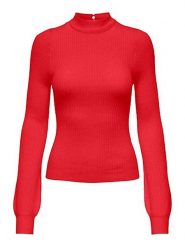 ONLY Sweter w kolorze czerwonym rozmiar: M. Czerwone swetry klasyczne damskie Only, m, prążkowane, bez kołnierzyka. Za 65.85 zł.