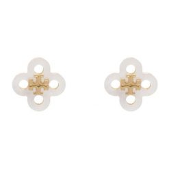 Kolczyki Tory Burch. Żółte kolczyki damskie Tory Burch, złote. Za 659.99 zł.