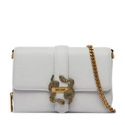 Torebka Just Cavalli. Szare torebki wieczorowe damskie Just Cavalli, bez wzorów, bez dodatków. Za 660.99 zł.