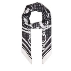 Chusta Guess. Czarne chusty damskie Guess, z aplikacjami. Za 199.99 zł.