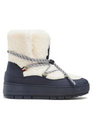 Tommy Hilfiger Śniegowce Th Faux Fur Snow Bootie FW0FW06850 Écru. Białe śniegowce damskie Tommy Hilfiger, z materiału. Za 739.99 zł.