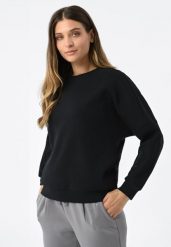 Bluza bawełniana B-ALLURE. Brązowe bluzy damskie Volcano, m, bez wzorów, z bawełny, bez kaptura. Za 149.99 zł.
