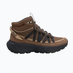 Buty turystyczne damskie Jack Wolfskin Wild Hike Texapore Mid. Brązowe obuwie trekkingowe damskie Jack Wolfskin, z gumy, przed kolano, bez zapięcia. Za 659.99 zł.