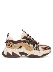 Steve Madden Sneakersy Animates-L SM11004762 Brązowy. Brązowe obuwie sportowe damskie Steve Madden, ze skóry, bez zapięcia. Za 449.99 zł.