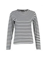 Trendyol Koszulka w kolorze biało-czarnym rozmiar: S. Białe koszulki damskie Trendyol, s, bez wzorów, z bawełny, bez kołnierzyka, bez ramiączek. Za 52.99 zł.