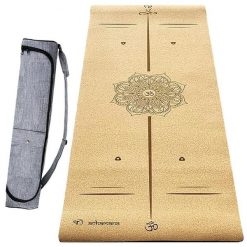 Mata jogi korka Hi-tech 6mm +Torba wodoodporna 3 materiały dla większej wygody4. Brązowe torby sportowe ACHAMANA, bez wzorów, z materiału, małe. Za 486.00 zł.