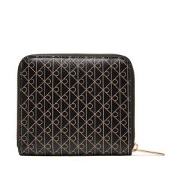 Portfel Calvin Klein. Czarne portfele damskie Calvin Klein, bez wzorów. Za 249.99 zł.