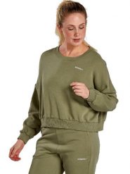 Erima Bluza w kolorze khaki rozmiar: S. Brązowe bluzy damskie Erima, s, bez wzorów, bez kaptura. Za 93.51 zł.