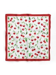 Lucky Bees Chusta w kolorze biało-czerwonym - 55 x 55 cm rozmiar: onesize. Białe chusty damskie Lucky Bees, bez wzorów, z materiału. Za 70.24 zł.