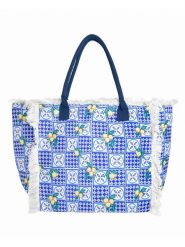 BLE Shopper bag w kolorze niebieskim - 50 x 33 x 20 cm rozmiar: onesize. Niebieskie shopper bag BLE, bez wzorów, z materiału, na ramię, bez dodatków. Za 40.95 zł.