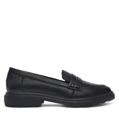 Mokasyny Lasocki. Czarne mokasyny damskie Lasocki, bez obcasa. Za 219.99 zł.