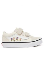 Vans Tenisówki VN000CYACCZ1 Beżowy jasny. Brązowe buty sportowe dziewczęce Vans, ze skóry, bez zapięcia. Za 259.99 zł.