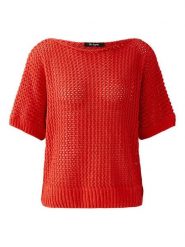 Miss Lagotte Sweter w kolorze czerwonym rozmiar: 40. Czerwone swetry klasyczne damskie Miss Lagotte, bez kołnierzyka. Za 175.26 zł.