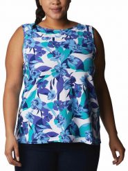 Columbia Top sportowy "Chill River™" w kolorze niebieskim rozmiar: XS. Niebieskie koszulki sportowe damskie Columbia, xs, bez wzorów, z materiału, bez ramiączek, outdoorowe. Za 61.46 zł.