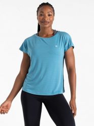 Dare 2b Koszulka sportowa "Persisting" w kolorze niebieskim rozmiar: 42. Niebieskie koszulki sportowe damskie Dare 2b, bez wzorów, z materiału, bez ramiączek, outdoorowe. Za 74.11 zł.