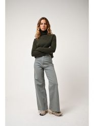 AUTHENTIC CASHMERE Kaszmirowy golf "Bise" w kolorze khaki rozmiar: L. Brązowe golfy damskie AUTHENTIC CASHMERE, l, bez wzorów, z kaszmiru, bez ramiączek. Za 230.00 zł.