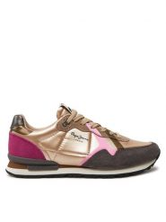 Pepe Jeans Sneakersy PLS40021 Beżowy. Brązowe obuwie sportowe damskie Pepe Jeans, z jeansu, bez zapięcia. Za 249.99 zł.