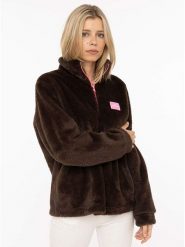 Zwillingsherz Bluza polarowa w kolorze brązowym rozmiar: XL. Brązowe bluzy damskie Zwillingsherz, xl, bez wzorów, z polaru, bez kaptura. Za 149.95 zł.