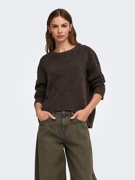 ONLY Sweter w kolorze brązowym rozmiar: M. Brązowe swetry klasyczne damskie Only, m, bez kołnierzyka. Za 89.95 zł.