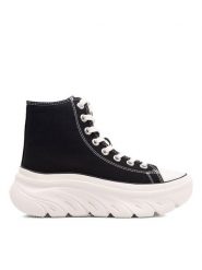 Skechers Sneakersy FUNKY STREET 177430 BLK Czarny. Czarne obuwie sportowe damskie Skechers, z materiału, bez zapięcia. Za 287.99 zł.