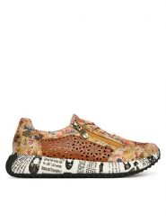 Laura Vita Sneakersy Burton 47 Brązowy. Brązowe obuwie sportowe damskie LAURA VITA, ze skóry, bez zapięcia. Za 529.99 zł.