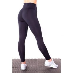 Legginsy na siłownię damskie 2skin Basic, wysoki stan. Czarne legginsy damskie 2SkIN, s, bez wzorów, z elastanu. W wyprzedaży za 119.00 zł.