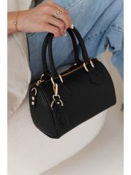 Lia Biassoni Skórzana torebka w kolorze czarnym - 22 x 17 x 13 cm rozmiar: onesize. Czarne torebki klasyczne damskie Lia Biassoni, z materiału, przez ramię, bez dodatków. Za 260.99 zł.