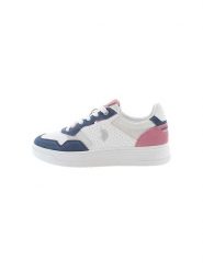 U.S. Polo Assn. Sneakersy w kolorze biało-granatowo-jasnoróżowym rozmiar: 36. Białe obuwie sportowe damskie U.S. Polo Assn., bez zapięcia. Za 202.03 zł.