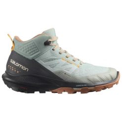 Buty trekkingowe damskie Salomon Outpulse Mid GTX W. Niebieskie obuwie trekkingowe damskie Salomon, bez zapięcia. Za 432.00 zł.