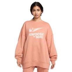 Kobieta>bluza Damskie Nike. Brązowe bluzy damskie Nike, bez wzorów, bez kaptura. Za 263.99 zł.