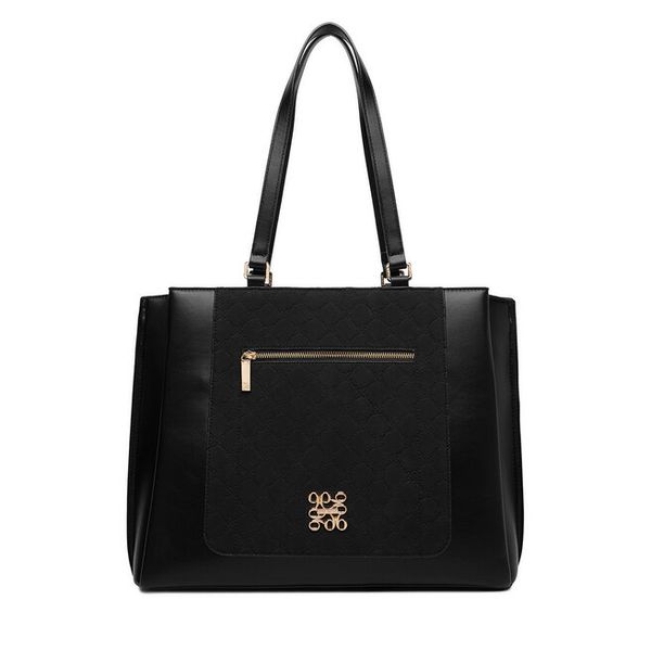 Torebka Nine West. Czarne shopper bag Nine West, bez dodatków. Za 329.99 zł.