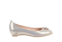 Baleriny Bayla-130 04105-065W-02 Złoty, Skóra naturalna - 38. Żółte balerinki damskie Bayla, bez wzorów, ze skóry. W wyprzedaży za 179.10 zł.