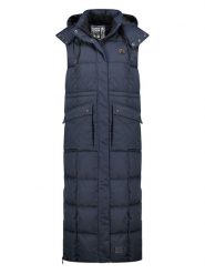 Canadian Peak Kamizelka zimowa "Vardeak" w kolorze granatowym rozmiar: XXL. Niebieskie kamizelki damskie Canadian Peak, na zimę, xxl, bez wzorów, bez kaptura. Za 252.99 zł.