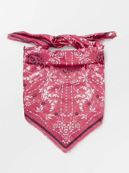 Becksöndergaard Chusta "Nassilia" w kolorze różowym - 130 x 130 cm rozmiar: onesize. Różowe chusty damskie Becksöndergaard, bez wzorów, z bawełny. Za 148.26 zł.
