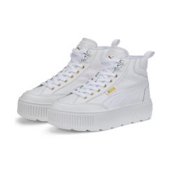 Buty sneakersy damskie Puma KARMEN MID. Białe obuwie sportowe casual damskie Puma, z gumy, trekkingowe. Za 473.00 zł.
