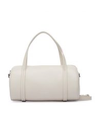 Calvin Klein Torebka Foil Logo Small Duffle Bag LV04F3663G Kremowy. Białe torebki klasyczne damskie Calvin Klein, ze skóry, bez dodatków. Za 489.99 zł.