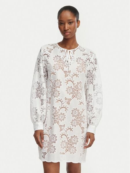 MICHAEL Michael Kors Sukienka letnia MS683E2KR2 Biały Relaxed Fit. Białe sukienki damskie MICHAEL Michael Kors, bez wzorów, bez ramiączek. Za 1,769.00 zł.