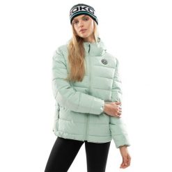 Kurtka puchowa lifestyle wodoodporna damska Cruise-W. Zielone kurtki damskie SIROKO, l, bez wzorów, z puchu, bez kaptura. W wyprzedaży za 231.00 zł.