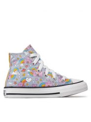 Converse Trampki Chuck Taylor All Star Rainbow Castles 372943C Niebieski. Niebieskie trampki dziewczęce Converse, bez wzorów, z materiału, bez zapięcia. Za 169.99 zł.
