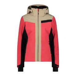 Kurtka damska narciarska CMP 34W4526. Czerwone kurtki sportowe damskie CMP, na zimę, xs, bez wzorów, bez kaptura. Za 919.99 zł.