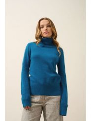 Just Cashmere Kaszmirowy golf "Lexie" w kolorze niebieskim rozmiar: XXL. Niebieskie golfy damskie Just Cashmere, xxl, bez wzorów, z kaszmiru, bez ramiączek. Za 309.63 zł.