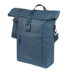 Torba rowerowa Brooklyn MIK Hooks, niebieska. Niebieskie torby na laptopa BASIL, bez wzorów, z materiału. Za 396.15 zł.