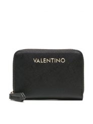 Valentino Portfel Zero VPS7B3137 Czarny. Czarne portfele damskie Valentino, bez wzorów, ze skóry. Za 159.99 zł.