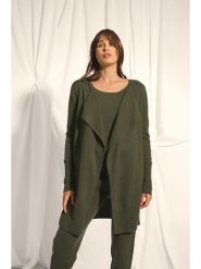 Just Cashmere Kaszmirowy kardigan "Brooke" w kolorze khaki rozmiar: M. Brązowe kardigany damskie Just Cashmere, m, bez wzorów, z kaszmiru. Za 368.96 zł.