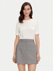 Tommy Hilfiger Sweter WW0WW38724 Écru Regular Fit. Swetry klasyczne damskie Tommy Hilfiger, m, z bawełny, bez kołnierzyka. Za 229.99 zł.