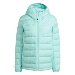 Damska kurtka z kapturem adidas Terrex Multi. Niebieskie kurtki damskie Adidas, l, bez wzorów, z puchu, z kapturem. Za 518.20 zł.