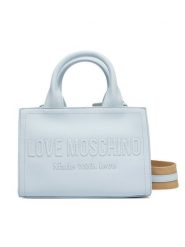 LOVE MOSCHINO Torebka JC4044PP1OLE0701 Błękitny. Niebieskie torebki klasyczne damskie Love Moschino, ze skóry, bez dodatków. Za 879.99 zł.