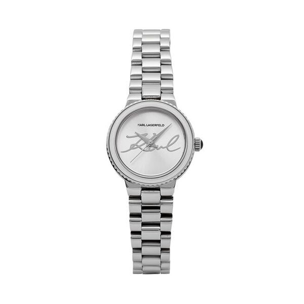 Zegarek KARL LAGERFELD. Szare zegarki damskie KARL LAGERFELD, srebrne. Za 639.99 zł.