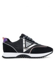 Guess Sneakersy FLTBAI SUE12 Czarny. Czarne obuwie sportowe damskie Guess, ze skóry, bez zapięcia. Za 349.99 zł.