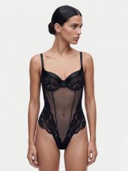 Guess Body O6BM06 K5000 Czarny. Czarne body i gorsety Guess, z aplikacjami, z syntetyku. Za 344.99 zł.